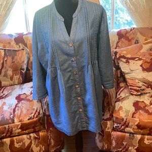 Cuz collection demim blouse size 2x